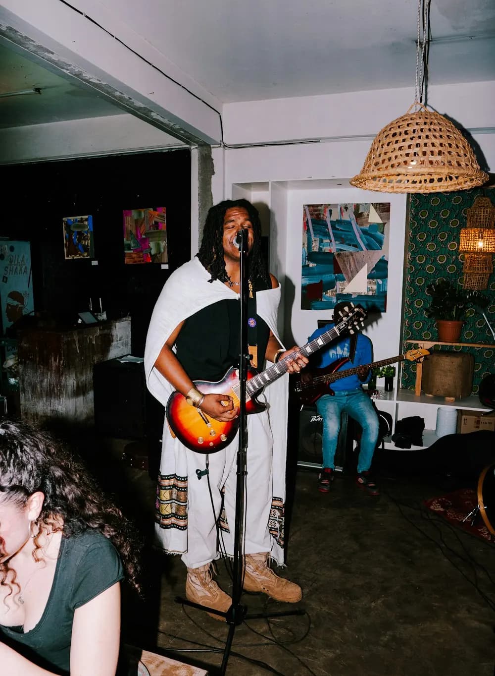 A guitarist on stage